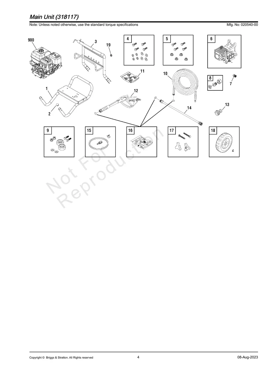 BRIGGS AND STRATTON, 020540-00, IPL.4